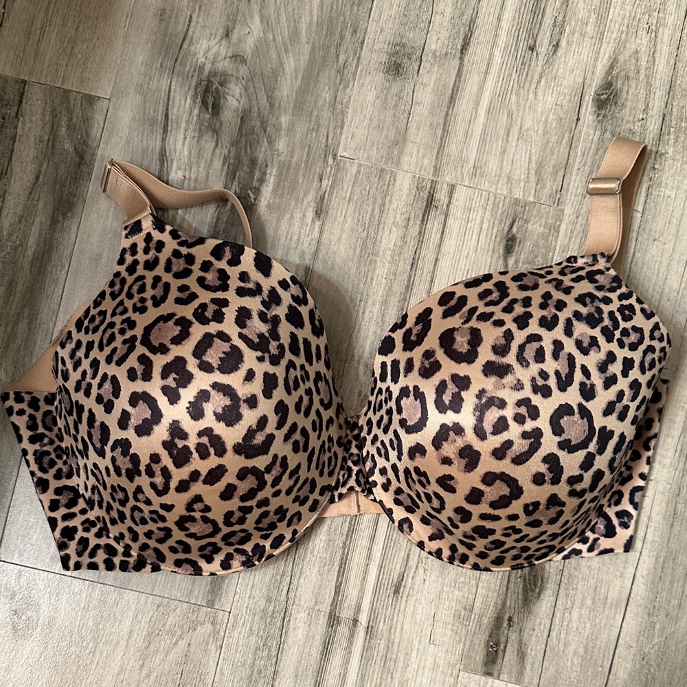 Soma Leopard Print Bra - Tan and Black